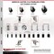 Service Caster 3.5 Inch 316SS Soft Rubber Swivel 1-3/8 Inch Stem Caster Set Lock Brake SCC SCC-SS316TTLEX20S3514-SRS-138-4 - alternate 2
